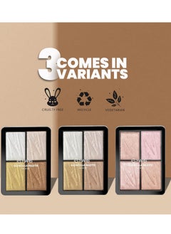 Mars MARS Glowzilla Highlighter Face Palette | Ultra Blendable & Long Lasting | Blinding Glow (12.0 gm) (SHADE-02)  - Image 4