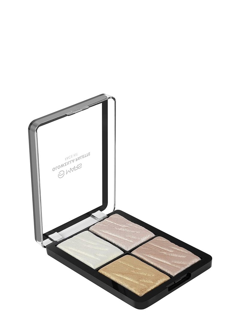 Mars - MARS Glowzilla Highlighter Face Palette | Ultra Blendable & Long Lasting | Blinding Glow (12.0 gm) (SHADE-02) - Image 1
