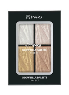 Mars MARS Glowzilla Highlighter Face Palette | Ultra Blendable & Long Lasting | Blinding Glow (12.0 gm) (SHADE-02)  - Image 5