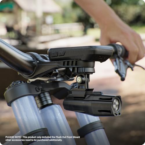 TUSITA توسيتا فلاش أوت تركيب أمامي متوافق مع جهاز كمبيوتر دراجة واهو إليمينت جي بي إس، يتضمن محول تركيب ربع دوران إلى فلانج احتكاك - Image 5