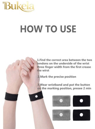 Bags luggage Anti-Motion Sickness Wristband – Relief for Nausea & Dizziness | One-Size Fits All | Portable Acupressure Bands for Travel (Car/Plane/Ship) | Targets P6 Neiguan Point - view 2