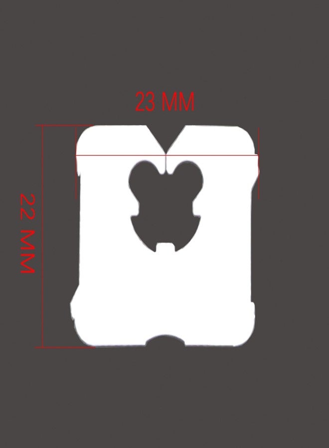 ZQIY 100PCS Disposable White Plastic Bread Clips 0.9x0.8inch Sealer Snap Packaging Sealing Ties Suitable for Snack Bag - Image 3
