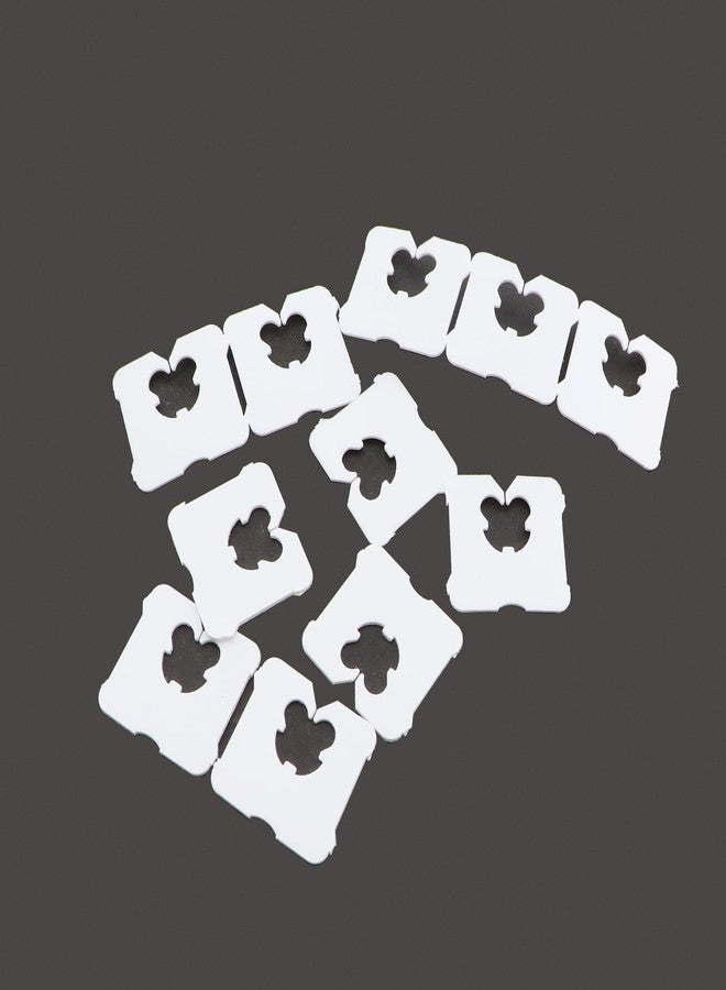 ZQIY 100PCS Disposable White Plastic Bread Clips 0.9x0.8inch Sealer Snap Packaging Sealing Ties Suitable for Snack Bag - Image 2