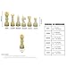 OceanicX Handcrafted Premium Marble Chess Pieces Set Elegant 32Piece Replacement for 1215 Inch Chess Boards Storage Box Black and Onyx - Image 4