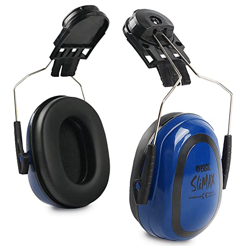 GREEN DEVIL Hearing Protection Ear Muffs For Hard Hat SNR27dB/NRR 22dB Noise reduction Low Profile Helmet mounted Safety Earmuff for Construction or Manufacturing - Image 1