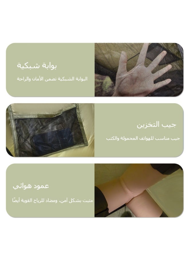 باكي الحوت خيمة التخييم قابلة للنفخ مناسبة لـ 4-6 أشخاص ، في الهواء الطلق ، مع نوافذ ، خيمة التخييم المقاومة للماء المحمولة ، خيام الهواء ذاتية الدعم للماء / مقاومة للرياح / العزل لجميع الموسم ، خيمة الكاربا قابلة للنفخ ، خيمة الملاذ ، تأتي مع حقيبة تخزين بسيطة ومحمولة - Image 5