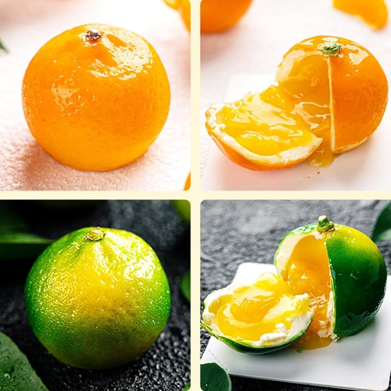 OCPO Kitchen قالب سيليكون برتقال من OCPO KITCHEN لخبز كيك الموس، الحلويات، الشوكولاتة، حلوى الفواكه الفرنسية، المعجنات، كب كيك، الآيس كريم، البودينغ، قالب تزيين الكيك، شكل برتقال ثلاثي الأبعاد (12 تجويفًا) - Image 4