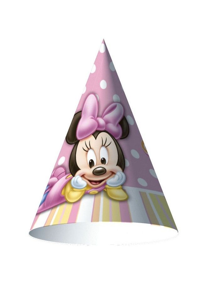 Hallmark - Minnie Mouse 1St Birthday Hats Minnie 1St Birthday Cone Hats 8 Count - Image 1