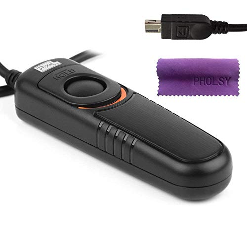Pixel Remote Commander Shutter Release Cable DC2 Compatible with Nikon Z5 Z6 Z6-II Z7 Z7-II D3200 D3300 D5000 D5100 D5200 D5300 D5600 D5500 D90 D7100 D7200 D7500 D750 D780 P7700 P7800 MC-DC2 - Image 1