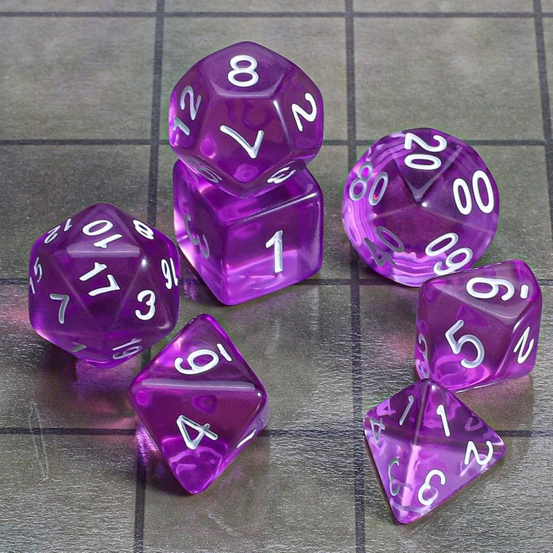 CiaraQ DND Polyhedral Dice Set with a Black Dice Bag for D&D RPG MTG Role Playing Table Games - Image 2
