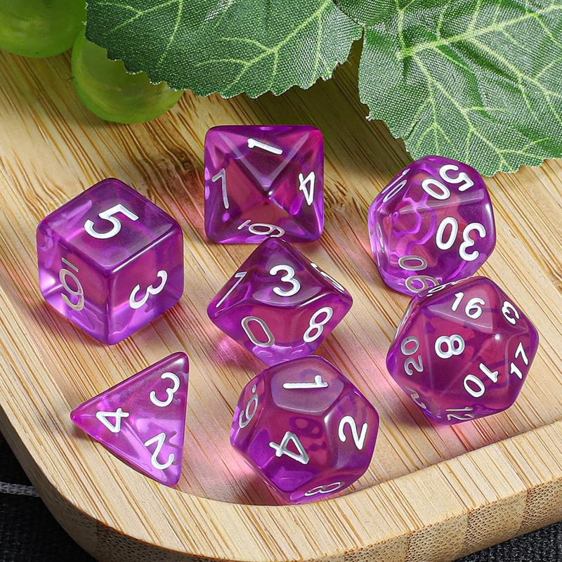 CiaraQ DND Polyhedral Dice Set with a Black Dice Bag for D&D RPG MTG Role Playing Table Games - Image 5