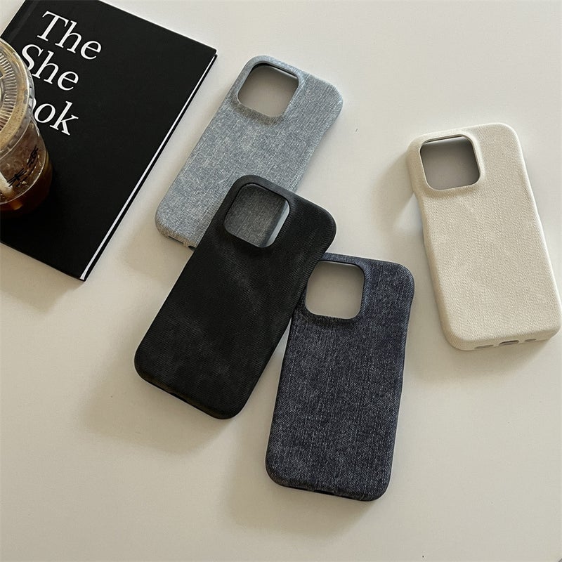 16 solid color Denim phone case for Apple 15/14PROMAX simple protective case iPhone13/12/11 - Image 3