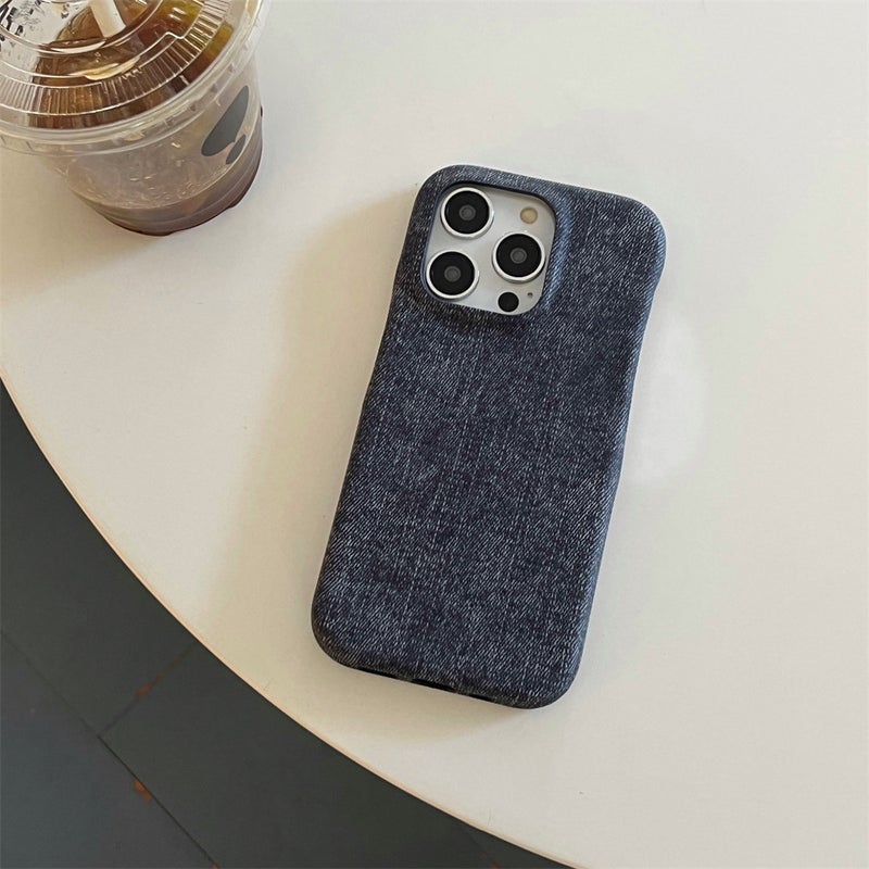 16 solid color Denim phone case for Apple 15/14PROMAX simple protective case iPhone13/12/11 - Image 4