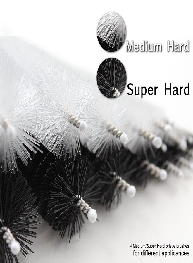 DiCUNO Straw Cleaning Brushes Set, 8 Inch Nylon Tube Brushes, Different Sizes Clean Brush for Bottle, Pipe, Keyboard, 2 Sets of Super Hard & Medium Hard - Image 3