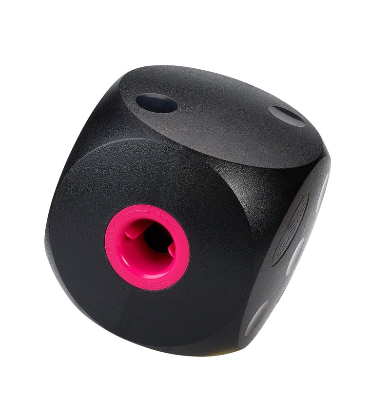 Kruuse BUSTER Cube Dog Toy â€“ Large, Black â€“ Interactive Treat Dispensing Puzzle Feeder for Dogs â€“ Durable, Mentally Stimulating Enrichment Toy for Slower Eating & Boredom Reduction - Image 1