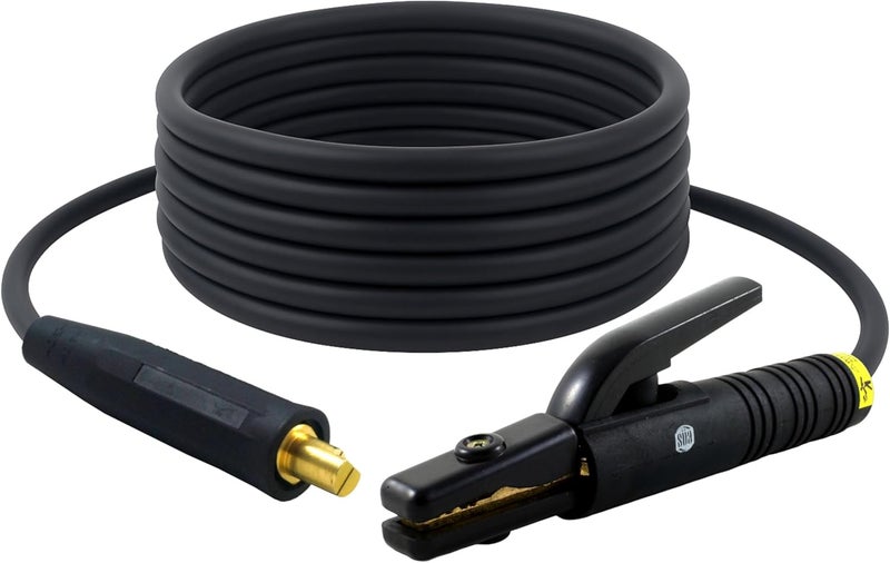 Sa - 300 Amp Welding Electrode Holder Lead Assembly - LC40 Connector - #1 AWG 100% Copper Cable (15 FEET) - Image 1