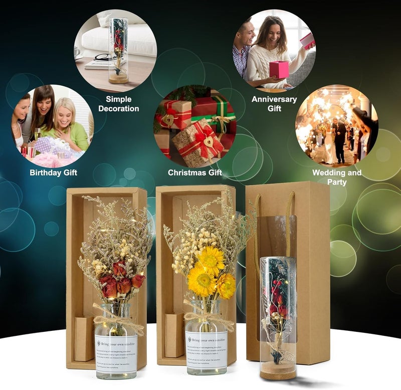 KASTWAVE Eternal Sunflower Preserved Flowers, Long-Lasting Sunflower Flower Gift, with Desmodium Gyrans in a Box, Gifts for Valentines Day, Mothers Day, Birthday, Graduate, Thanksgiving - Image 4