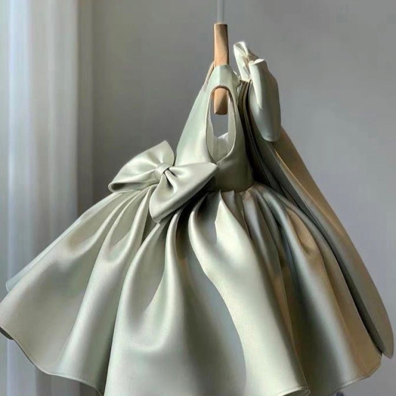 Children'S Princess Dress Dress High-End Western Girl'S Baby Little Flower Girl'S First Year Birthday Evening Dress - Image 5