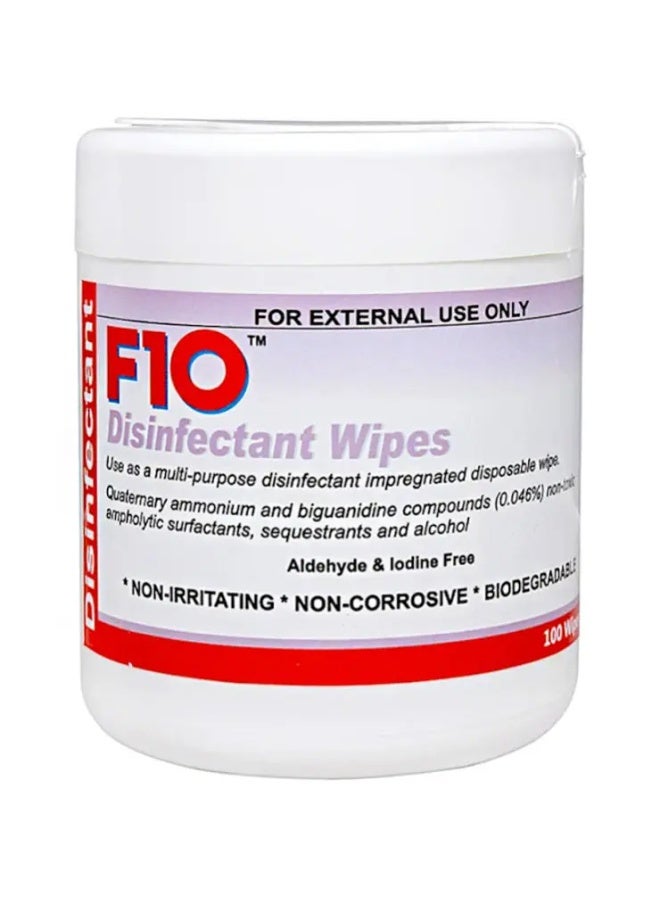 F10 Disinfectant Wipes Dispenser - 100 Wipes