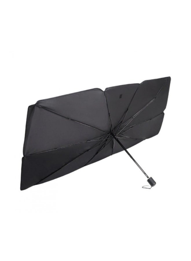 باس تيك مظلة زجاج أمامي قابلة للطي من Bastec – واقي شمس للسيارة يمنع الحرارة والأشعة فوق البنفسجية، تصميم بحواف مدببة مع فتحة فيلكرو، يحافظ على برودة داخل السيارة وسهل الاستخدام والتخزين - Image 3