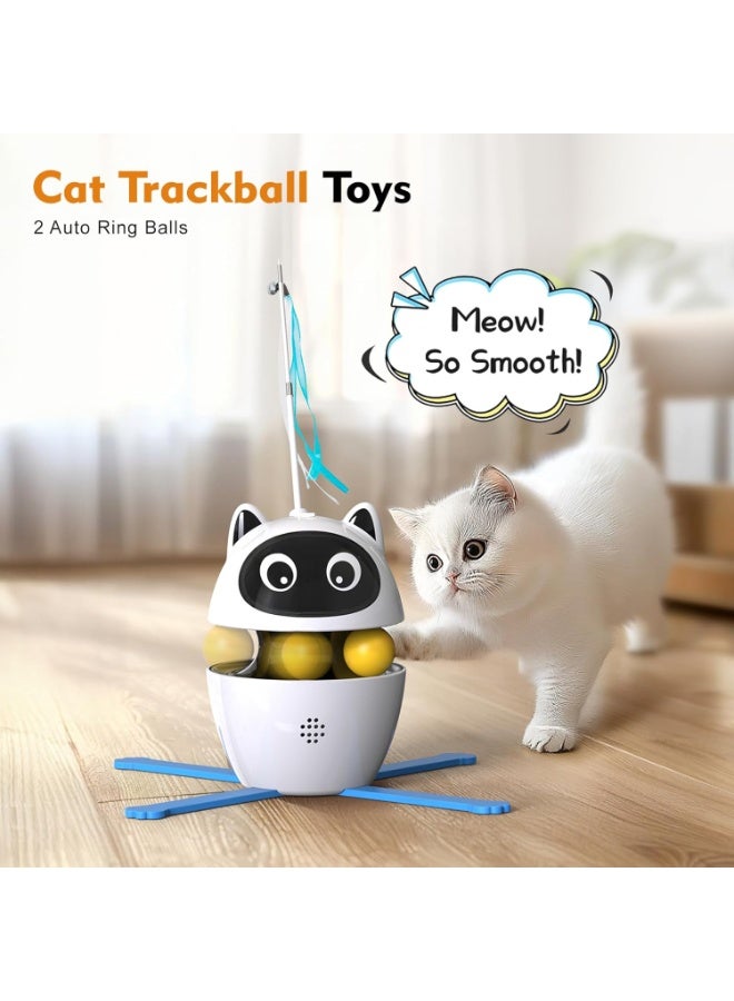 Bukela 3 in 1 Laser Cat Toys, Interactive Cat Toys for Indoor Cats, Automatic Rechargeable Electronic Kitten Toys, 3 Modes Random Trajectory Activated by - Image 3