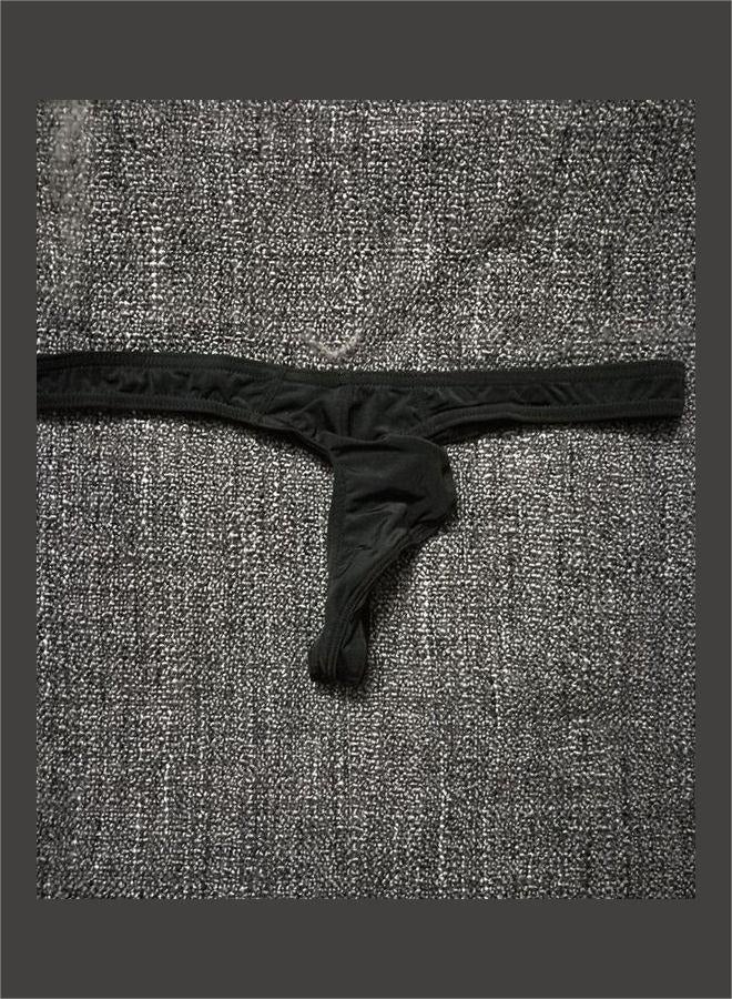 G-String T-Back Breathable Underwear Black 