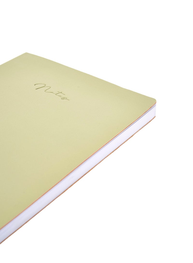 Prickly Pear Green Note Vegan Leather Notebook - Image 4