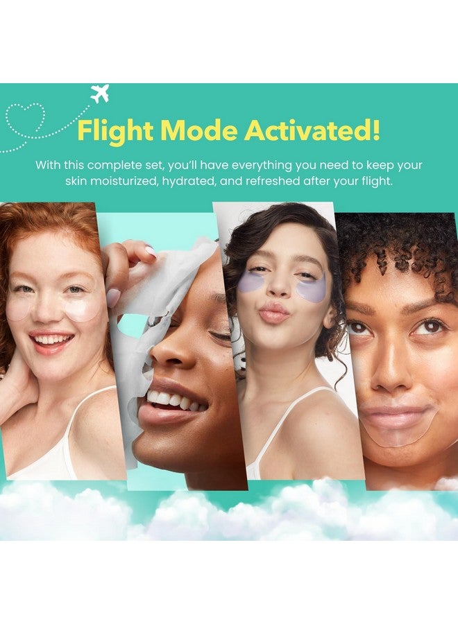 Patchology On The Fly Travel Facial Kit - Travel-Friendly Hydrating Skincare Essentials for Face, Eyes and Lips - Includes 2 Pair Under Eye Patches, 2 Hydrate Sheet Mask for Refreshed Skin,1 Lip Mask - Image 3