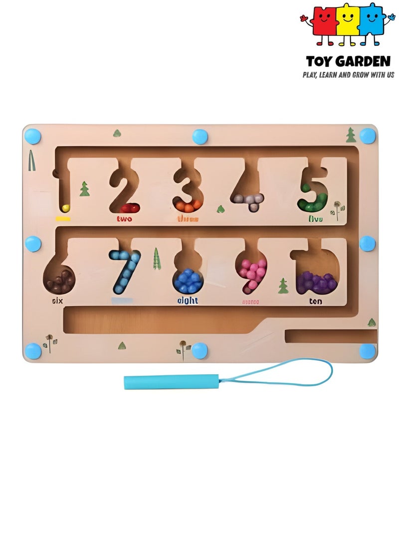 TOY GARDEN Running Pen Game for Kids – Interactive Moving Maze Game with Fast Track and Magnetic Pen | Fun Brain Teaser Toy - Image 1