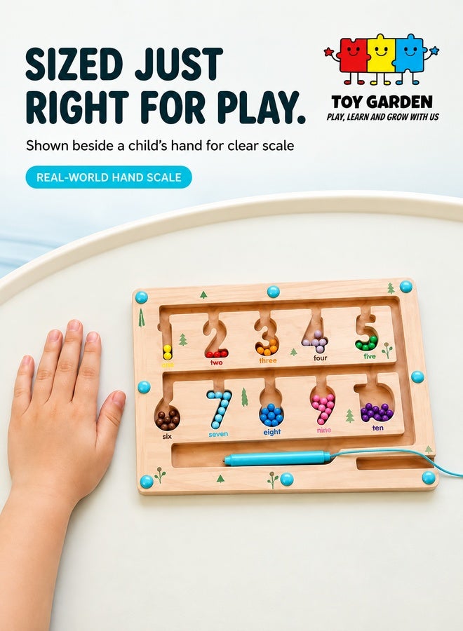 TOY GARDEN Running Pen Game for Kids – Interactive Moving Maze Game with Fast Track and Magnetic Pen | Fun Brain Teaser Toy - Image 4