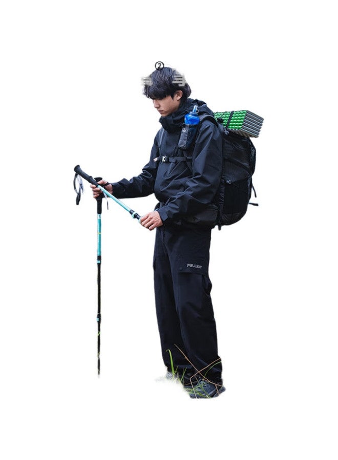 PELLIOT Outdoor Hiking Pole, Telescopic Walking Stick, Climbing Trekking Pole, Portable Trekking Cane, 16403641, Grass Green - Image 2