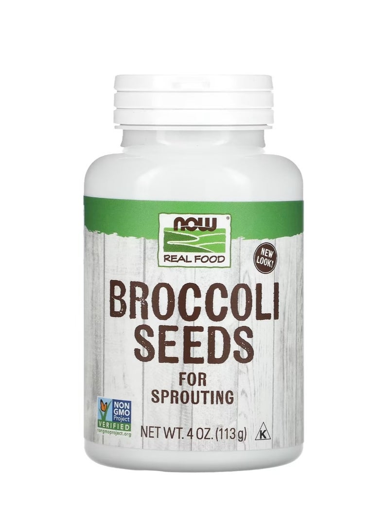 now Real Food Broccoli Seeds 113 G - Image 1