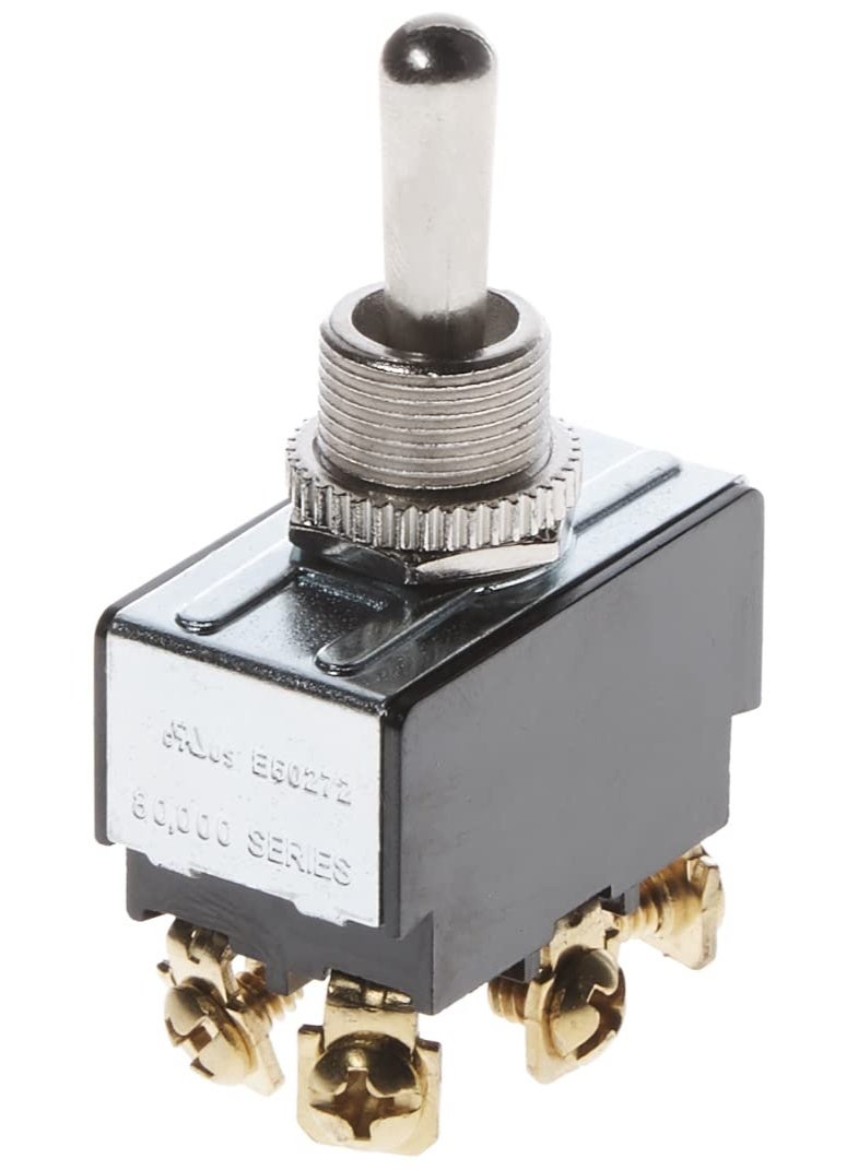 Gardner Bender GSW-16 Heavy-Duty Electrical Toggle Switch, DPDT, ON-(OFF)-ON, 20 A/125V AC, Screw Terminal - Image 1