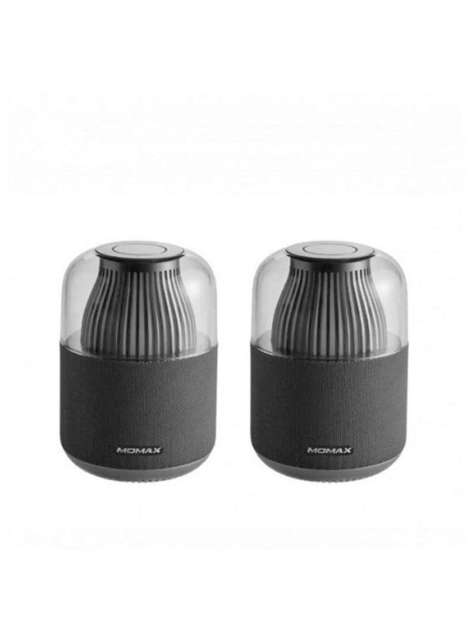 موماكس مكبر صوت لاسلكي محمول VPDBS1D1 SPACE 2×1 - أسود  - Image 1