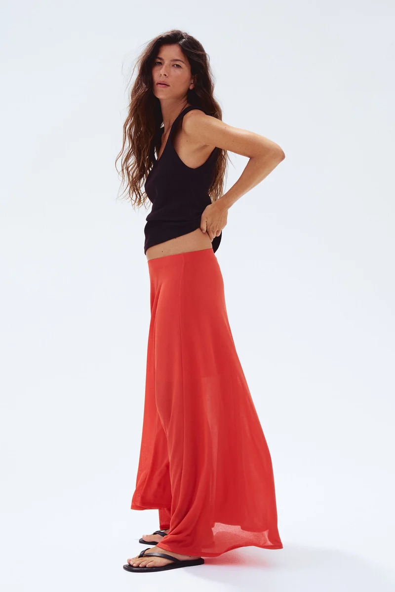 H&M A-line jersey skirt