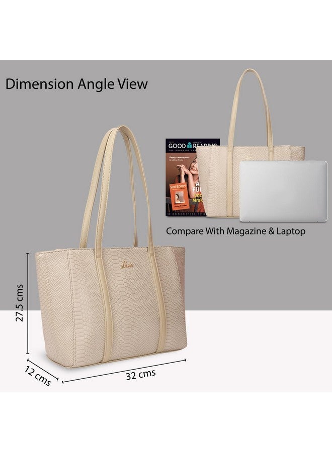Lavie Women's Croclo Tote (Beige) - Image 4