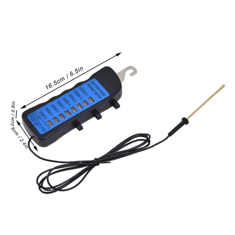 Digital Electric Fence Tester Voltage Fault Finder with 8 Neon Lights 2000V to 12000V - Image 5