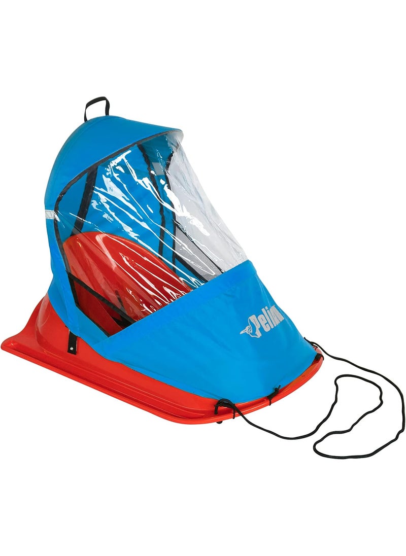 Pelican Pelican  Baby Sled Deluxe with Weather Shield Toddler Sled for Snow Kids Sled Durable Sled for Winter Sledding  Childrens Ages up to 24 Months  - Image 1