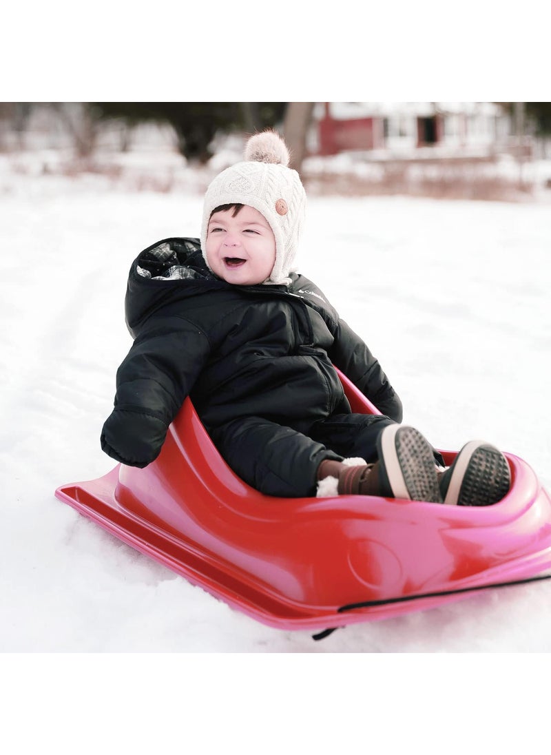 Pelican Pelican  Baby Sled Deluxe with Weather Shield Toddler Sled for Snow Kids Sled Durable Sled for Winter Sledding  Childrens Ages up to 24 Months  - Image 5