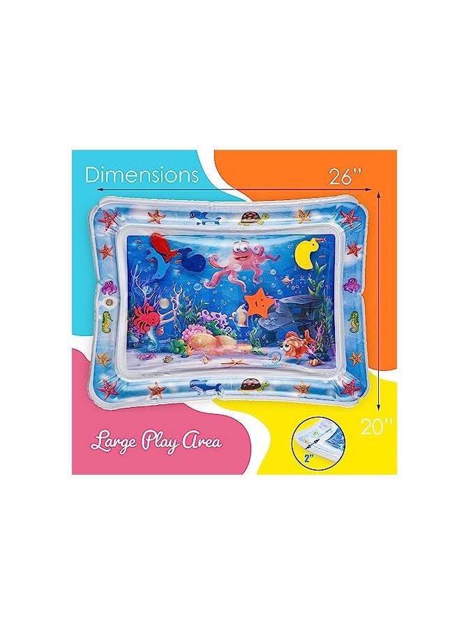 ORiTi Inflatable Tummy Time Premium Water mat Infants and Toddlers is The Perfect Fun time Play Activity Center Your Baby's Stimulation Growth - Image 5