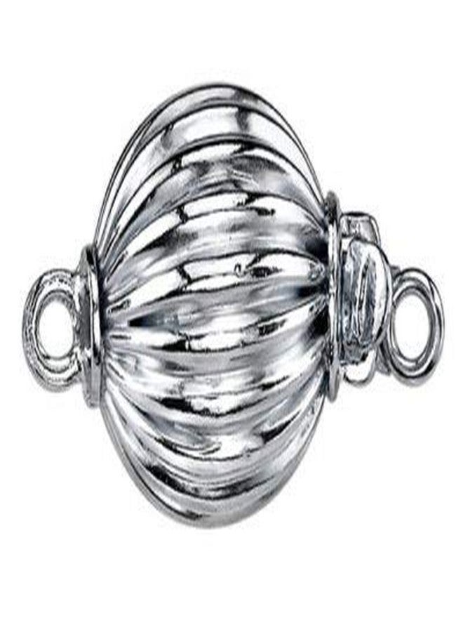 The Pearl Source Sterling Silver 7-8mm AAA Quality Round White Freshwater Cultured Pearl Bracelet with Gabriella Clasp for Women - Image 2