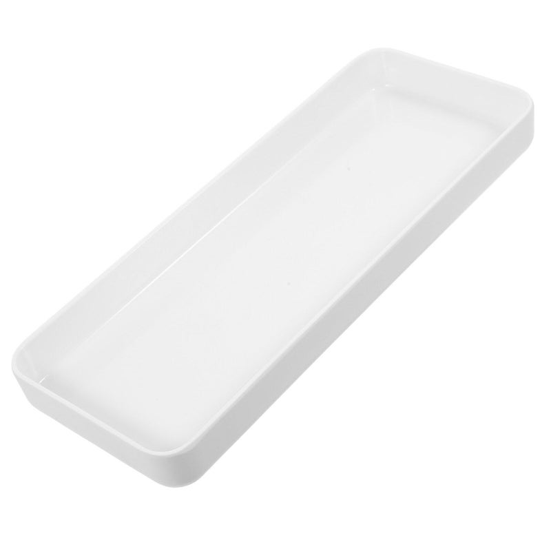 White Vanity Tray For Bathroom Countertop Jewelry Holder And Organizer - Image 2