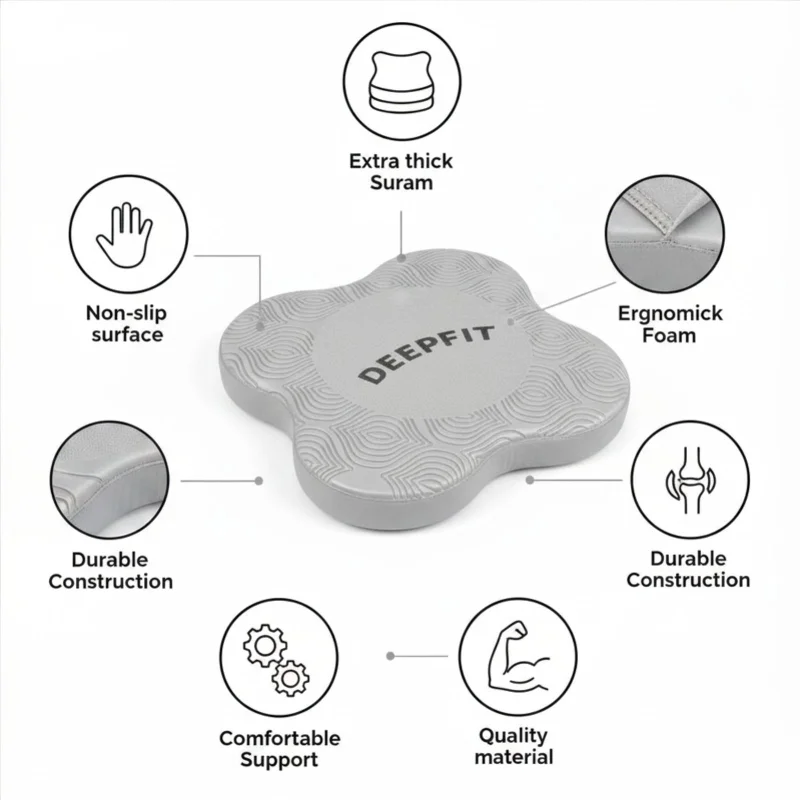 DEEPFIT Knee support pad Gray
