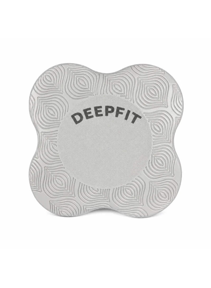 DEEPFIT DEEPFIT Yoga Knee Pad, Extra Thick Knee Cushion for Women & Men, Non-Slip Exercise Pad for Knees, Elbows & Wrists, Yoga, Pilates, Stretching, Floor Workout Fitness & Joint Protection, Gray
