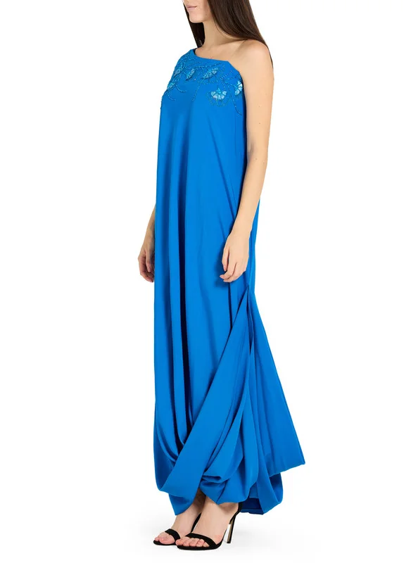 امري Draped Long Dress