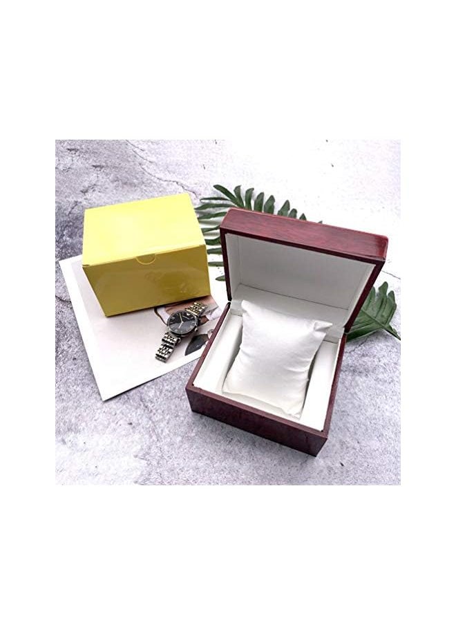 Hemobllo - Watch Gift Boxes Wooden Single Watch Cases Bracelet Bangle Holder Organizer Jewelry Storage Organizer Display Box - Image 1