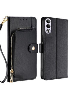 erorex For OnePlus Ace 3V 5G Zipper Bag Leather Phone Case(Black) 