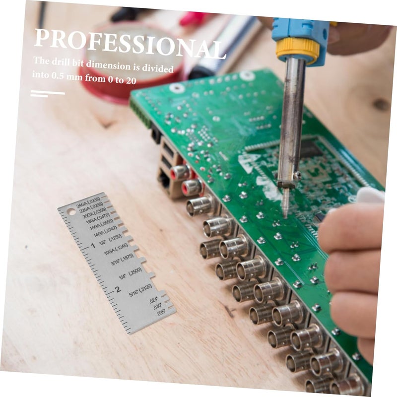 Stainless Steel Welding Thickness Gauge 2pcs Precision Wire Measurement Tool - Image 5