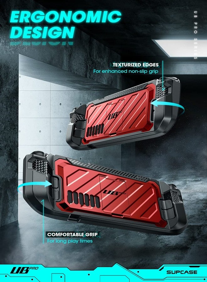 SUPCASE [Unicorn Beetle Pro Series] Case Designed for Steam Deck (2022) / Steam Deck OLED(2023), Rugged Slim Protective Case with Kickstand - Guldan - Image 4
