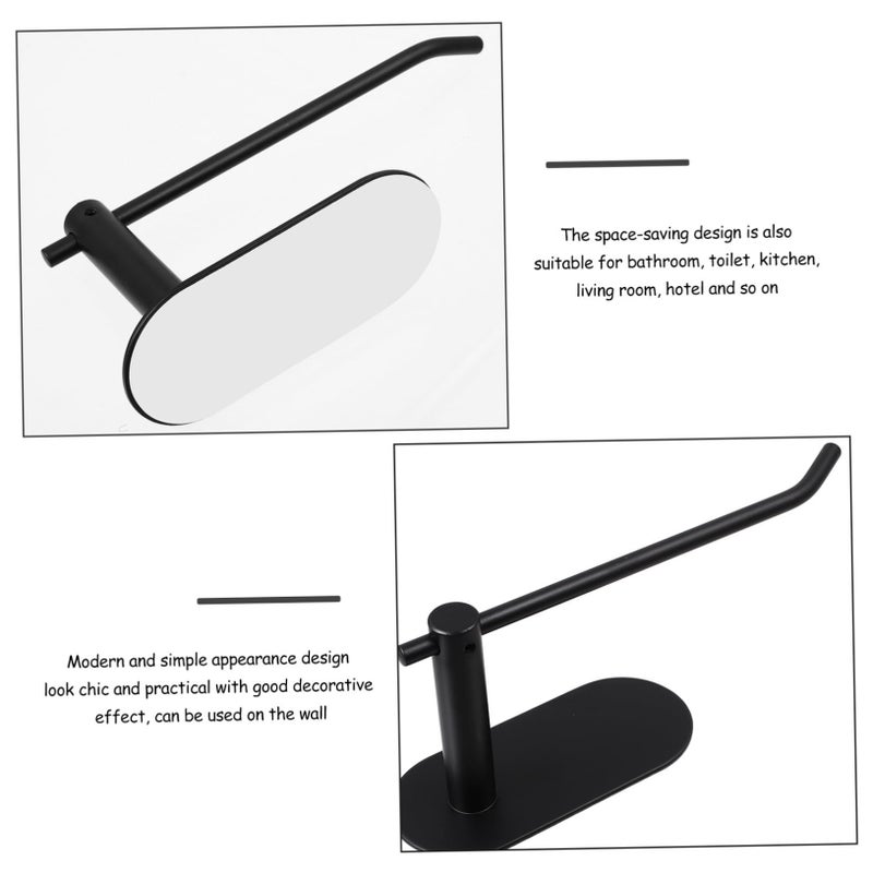 Silver Wall Mounted Towel Rack and Toilet Paper Holder Bathroom Decor - Image 4